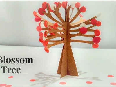 A Blossom Tree | Making Circle Tree | How To Make Paper Tree | 3d Paper Tree | Artificial Tree