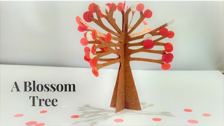 A Blossom Tree | Making Circle Tree | How To Make Paper Tree | 3d Paper Tree | Artificial Tree