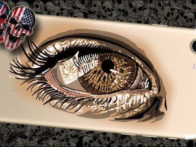 Airbrush by Wow No.755 " 3D Eye Phone " english commentary