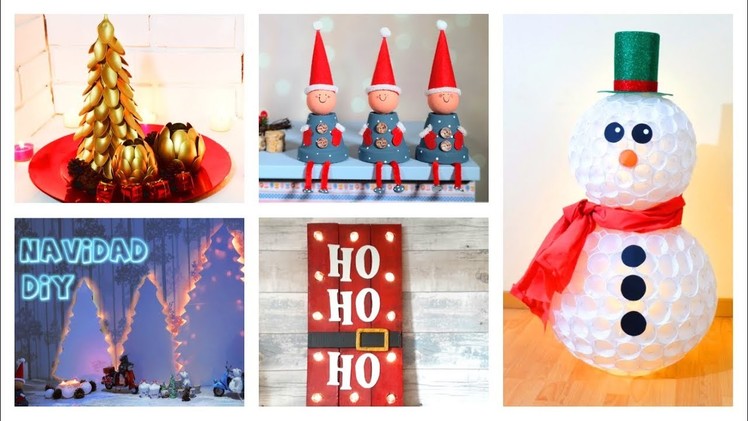 Christmas Decoration Ideas. Snowman with plastic cups and more Xmas DIY's