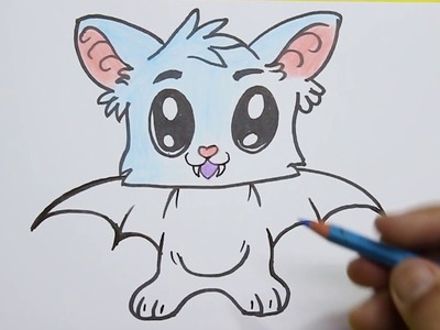 Como Dibujar murcielago para niños - Dibujos de niños -  Draw and Coloring Book for Kids