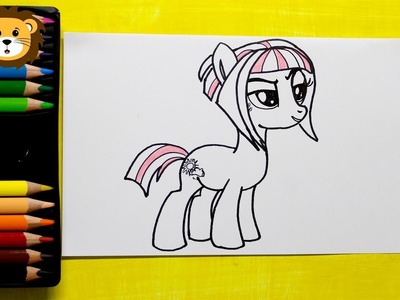 Como Dibujar Sunny Flare - My Little Pony - Dibujos para niños - Draw and Coloring Book for Kids