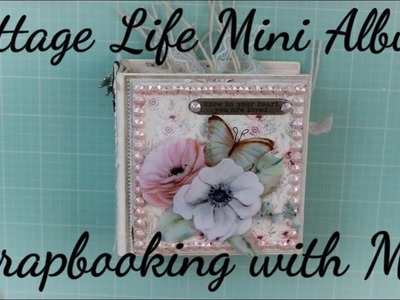 Cottage Life 4x4 Mini Album w.Process | Scrapbooking with M.E.