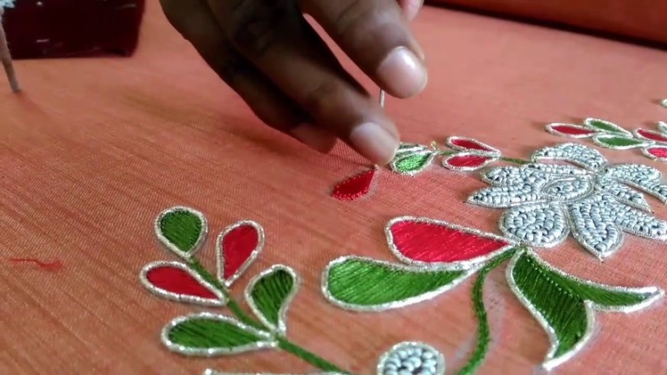 Dardoshi with moti hand embroidery work
