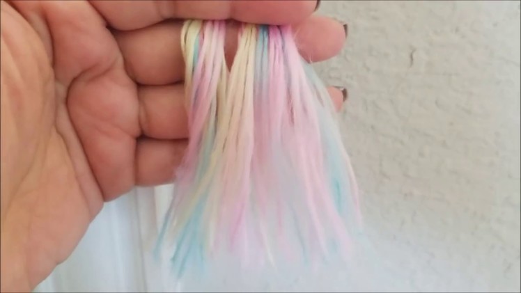 DIY Easy Quick way to make Unicorn hair