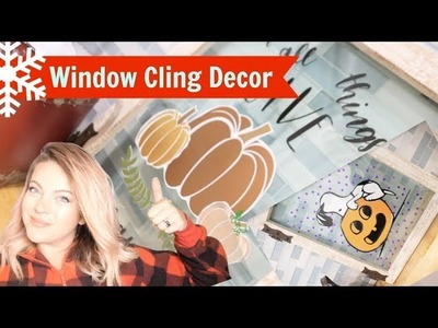 DIY Holiday Window Cling Decor