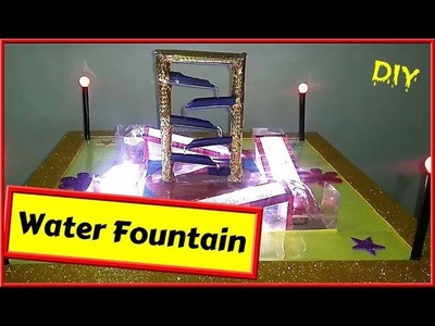 DIY | How To Make Tabletop Water Fountain Showpiece From Cardboard at Home