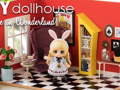 DIY Miniature Alice in Wonderland Dollhouse Room - Not a Kit