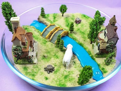 DIY Miniature beautiful house scene color slime house scenery 2 - Kinetic Sand Miniature 2