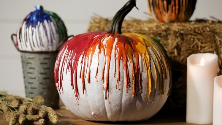 DIY No-Carve Crayon Pumpkin for Halloween