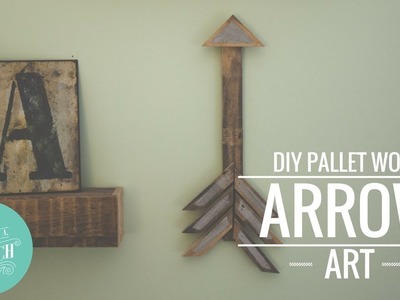 DIY Pallet Wood Arrow Art