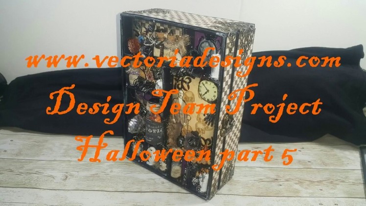 Halloween Scrapbook Mini Album Shadowbox VectoriaDesigns ( Design team project ) part 5