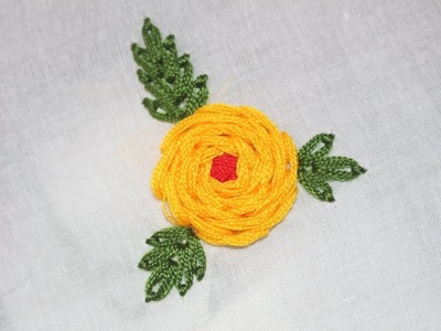 Hand Embroidery | Beautiful Rambler rose stitch design