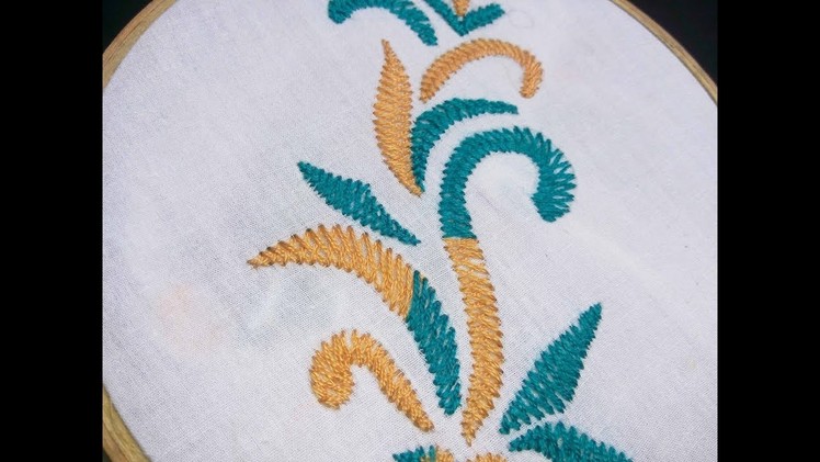 Hand Embroidery crose stitch Design video tutorial By Nakshi katha.