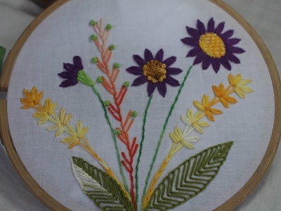Hand Embroidery Designs | Basic embroidery design | Stitch and Flower-170