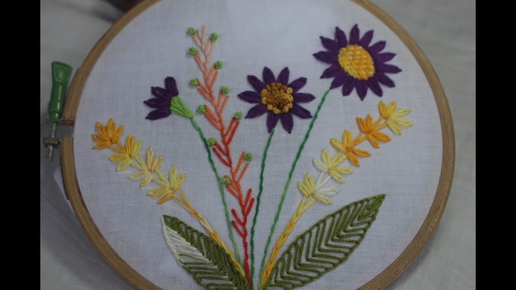 Hand Embroidery Designs | Basic embroidery design | Stitch and Flower-170