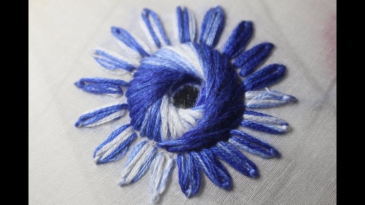 Hand Embroidery Designs | Mirror work design | Stitch and Flower-168