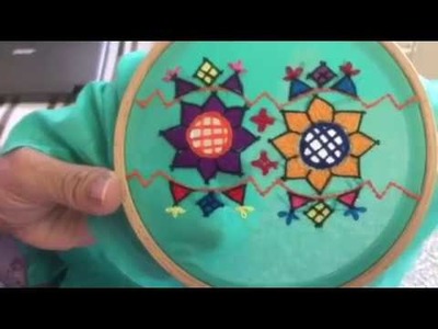 Hand Embroidery easy stitch how to make Balochi designs