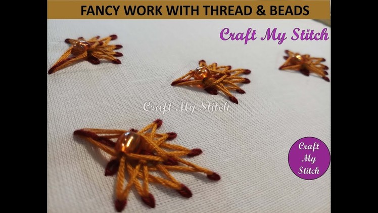 Hand Embroidery | Fancy stitches with Thread n Beads - CMS 17 07