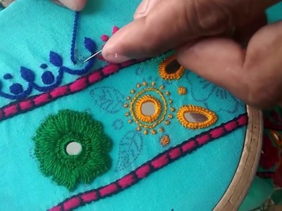 Hand Embroidery: Long stitch. Living stitch  Part-4 completed