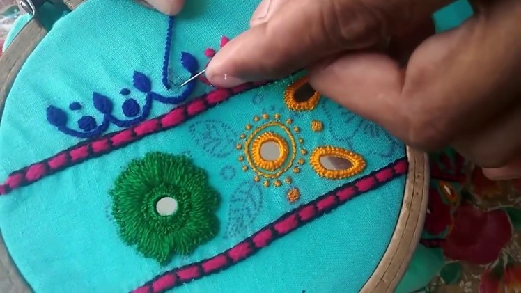 Hand Embroidery: Long stitch. Living stitch  Part-4 completed