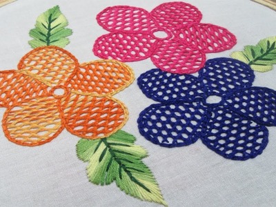 Hand Embroidery | Net Stitch Design | Hand Embroidery Designs #05