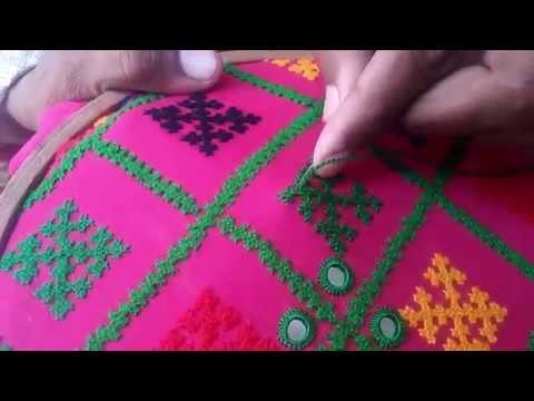 Hand Embroidery: Sindhi design.Sindhi stitch Part-2 completed
