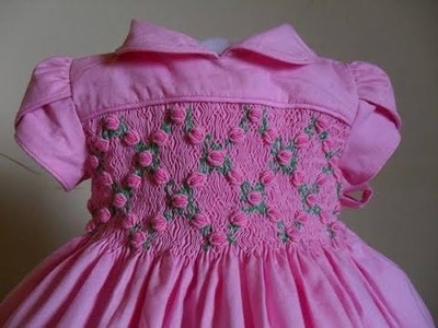Hand embroidery stitch baby girl frock design embroidery designs