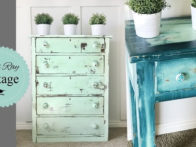 How To Do Chippy and Bohemian Paint Techniques With DIY Paint
