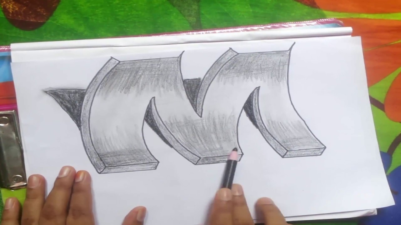 letter m drawing