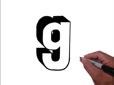 How to Draw Letter g in Lowercase 3D