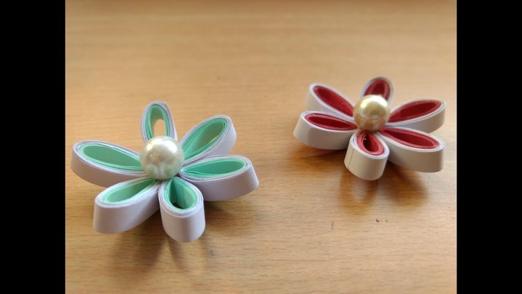 How to make beautiful 3d quilling flower without tools