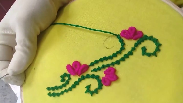 How to make stone stitch by hand embroidery?