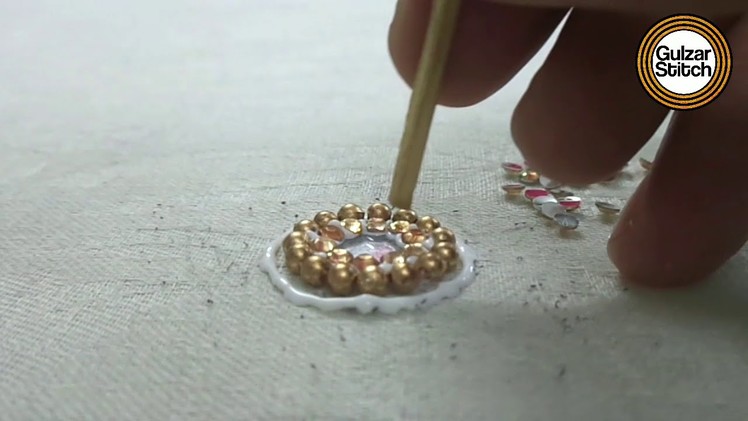 Mirror and Beads Work | hand embroidery | Zari Work