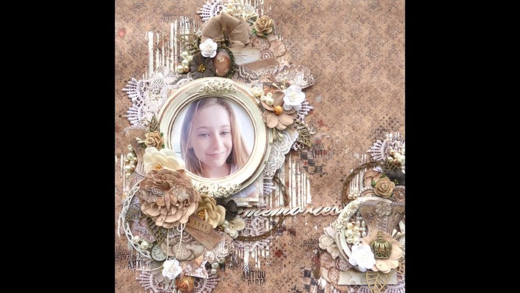 Old Lace Memories - Scrapbook Layout