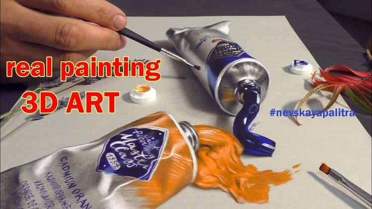 Painting 3D ART oil paints of Master Class St-Petersburg