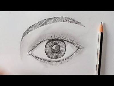 Painting || How to Draw a Realistic Eye - Time Lapse || 3D Eye Drawing speed painting