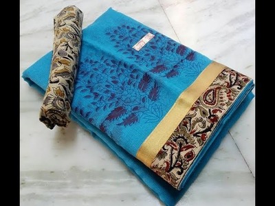 Patch Work Sarees Collections 2017 || Cotton Saree with Patchwork  Online