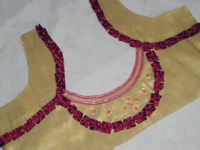 Saree Blouse Designs cutting and Stitching at Home # DIY # Women Trendy Fashions