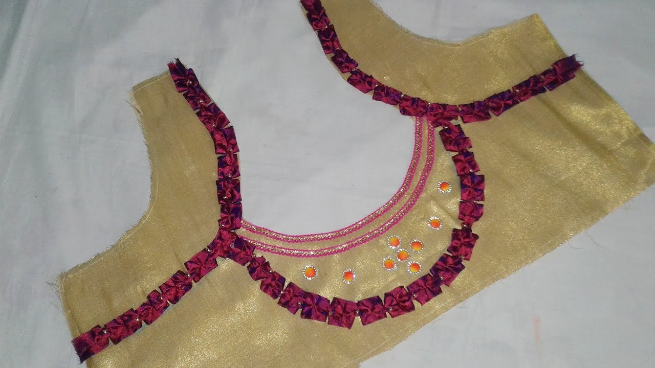 Saree Blouse Designs cutting and Stitching at Home # DIY # Women Trendy ...