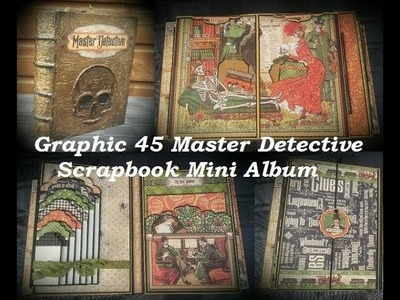 Scrapbook  Mini Album Master Detective Graphic 45 ( DT-CCC )