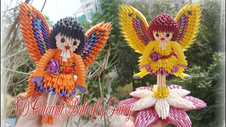 3D ORIGAMI BUTTERFLY FAIRY | PAPER BUTTERFLY FAIRY DOLL