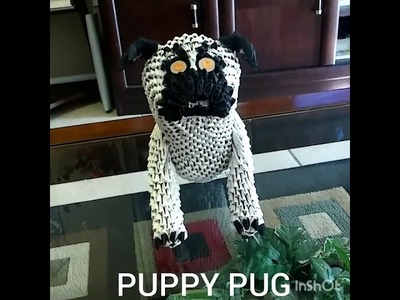 3D ORIGAMI -PUPPY PUG.