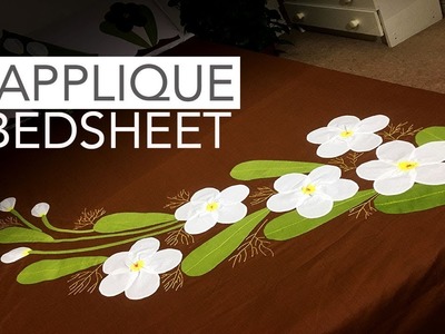 Applique (Aplic) Work Design: Hand Made Bed Sheet and Pillow Covers