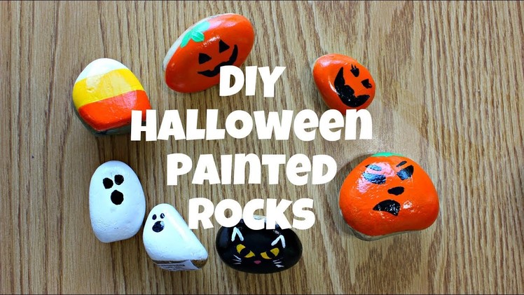 DIY Halloween Painted Rocks - Hidden Rock Game - EASY Rock Painting!!
