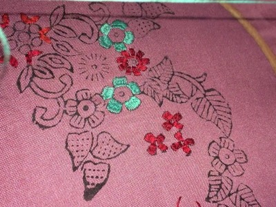 Easy and simple hand embroidery of flower with simple stitch