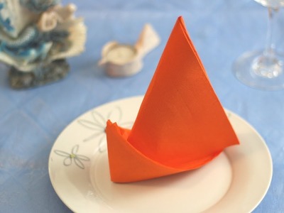 Easy Origami Napkin Fold (Table Decoration)