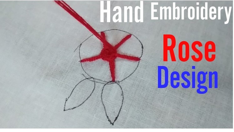 Hand Embroidery Rose Design for Beginners | Rose Stitch Step by Step|How to Embroider Flower By Hand