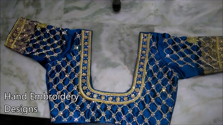 Hand embroidery stitches for beginners | latest designer blouse designs | basic embroidery stitches