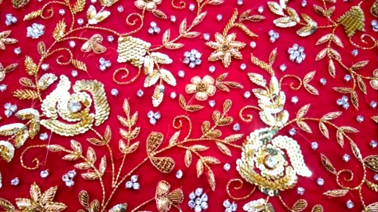 Hand Embroidery : Zardosi Embroidery Work